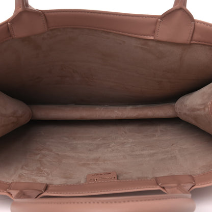 Christian Dior Calfskin Embossed Medium Book Tote Rose de Vents 4 of 8