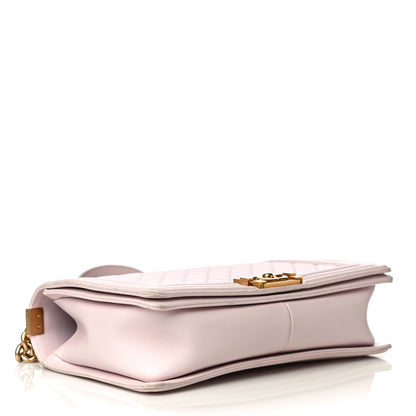 Chanel Lambskin Quilted New Medium Boy Flap Light Pink 3 of 16