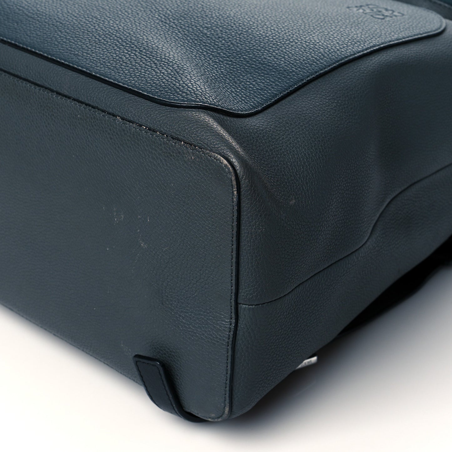 Calfskin Goya Backpack Grey Blue