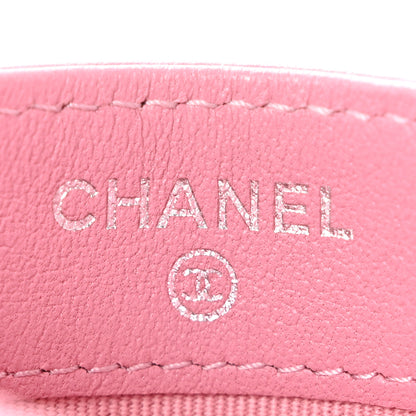 Chanel Lambskin Quilted Crystal Star Card Holder Pink 6 of 11