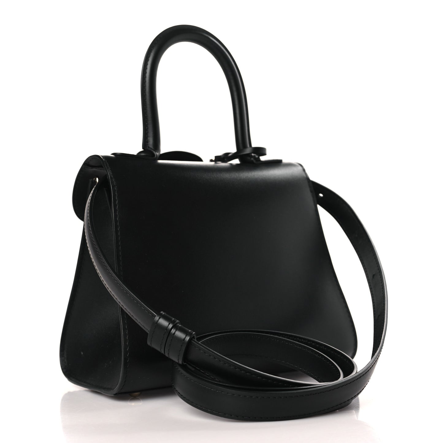 Box Calfskin Mini Brillant Satchel Black
