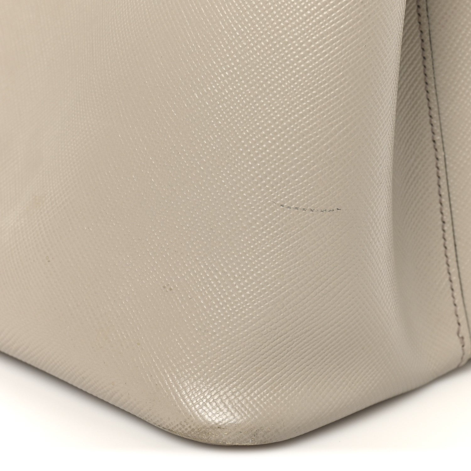 Prada Saffiano Cuir Large Double Bag Pomice 10 of 11