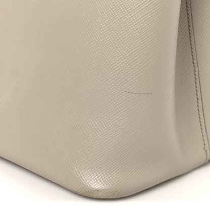 Prada Saffiano Cuir Large Double Bag Pomice 10 of 11