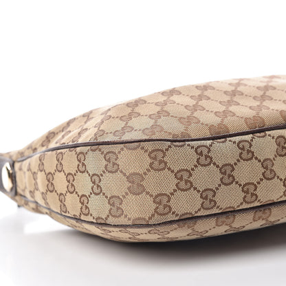 Gucci Monogram Medium Charmy Hobo Dark Brown 8 of 18