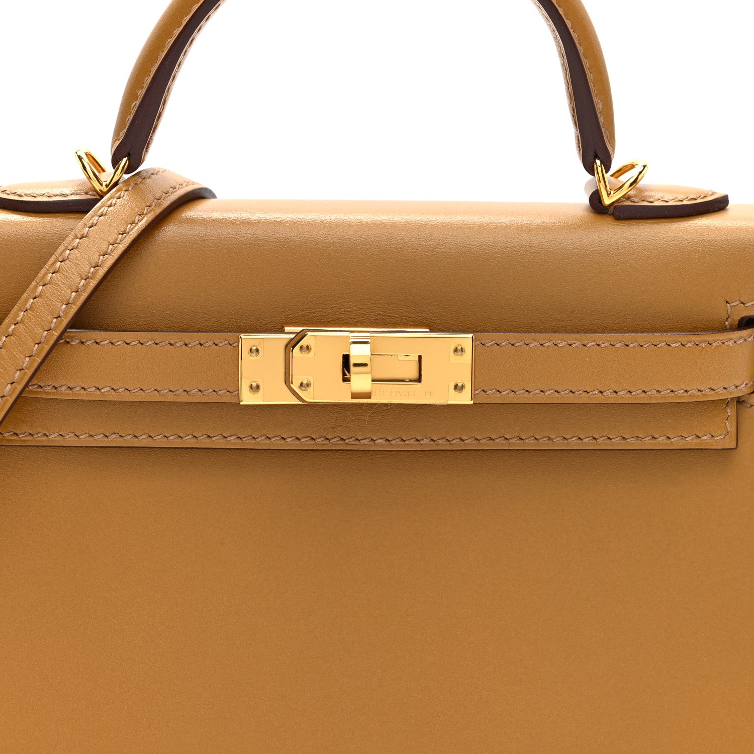 Hermes Tadelakt Mini Kelly Sellier 20 Biscuit 8 of 10