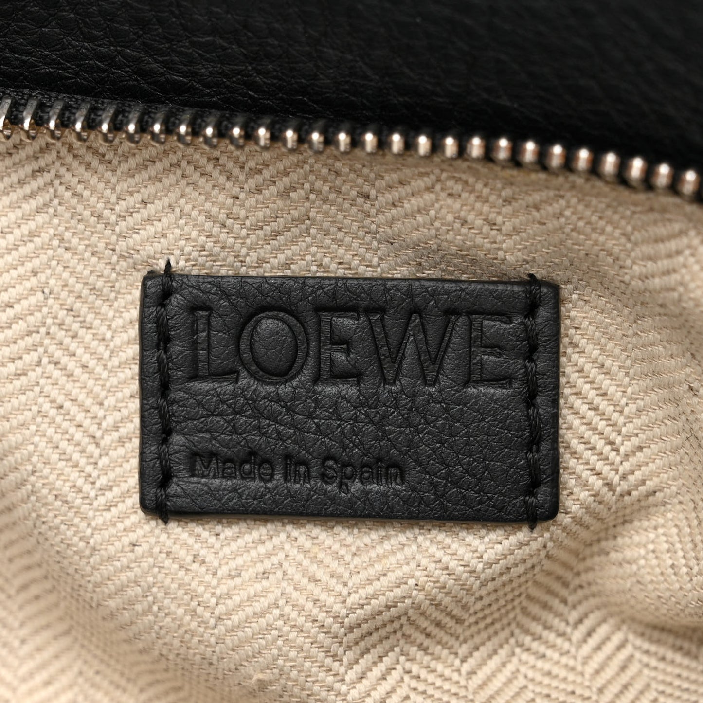 Calfskin Small Puzzle Bag Black