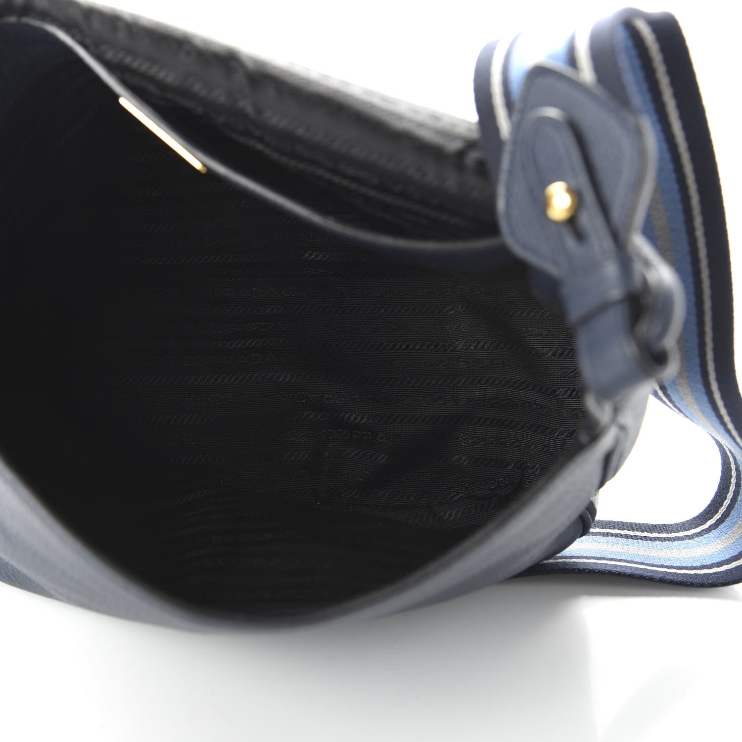 Prada Vitello Daino Logo Messenger Baltico 6 of 10