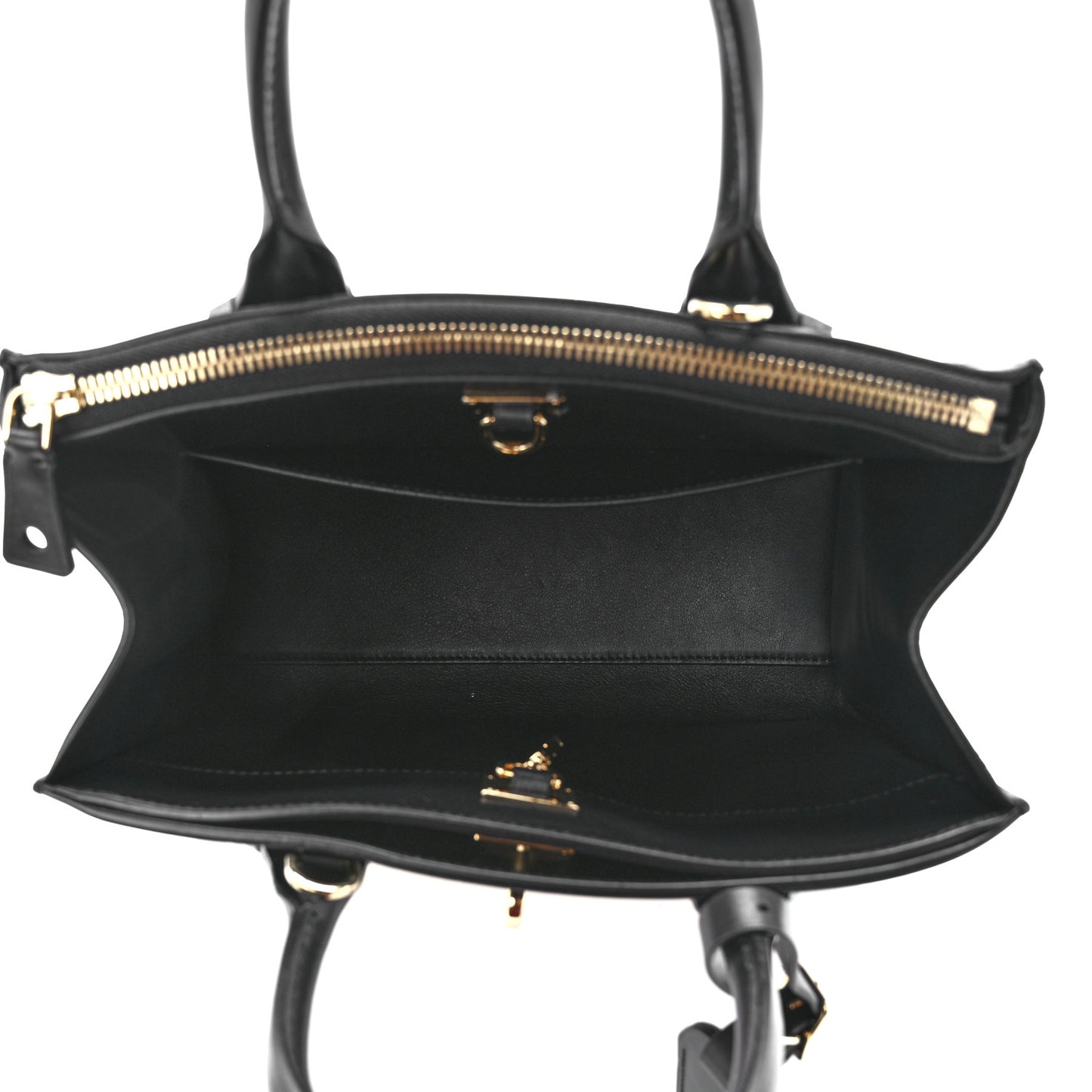 Calfskin Studded City Steamer PM Black
