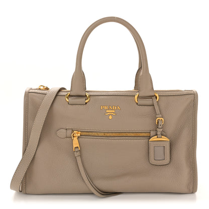 Prada Vitello Daino Shopping Satchel Pomice 1 of 14
