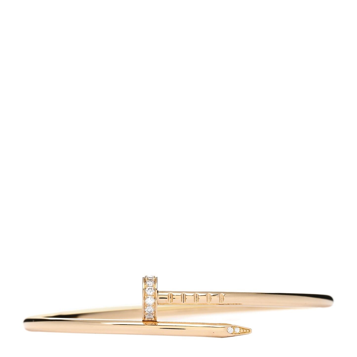 18K Yellow Gold Diamond Small Juste Un Clou Bracelet 14