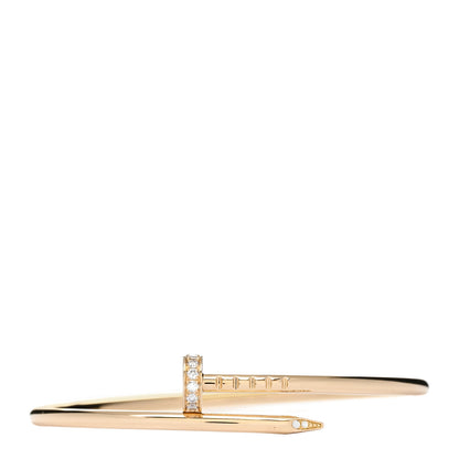 Cartier 18K Yellow Gold Diamond Small Juste Un Clou Bracelet 14 1 of 4