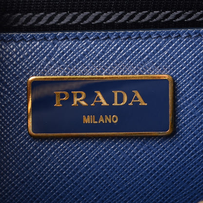 Prada Saffiano Medium Galleria Double Zip Tote Bluette 7 of 9