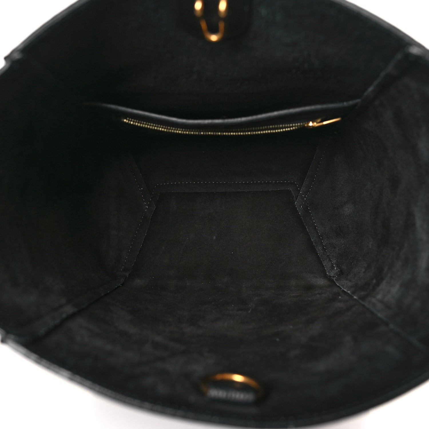 Celine Soft Grained Calfskin Small Sangle Bucket Bag Black 5 of 8