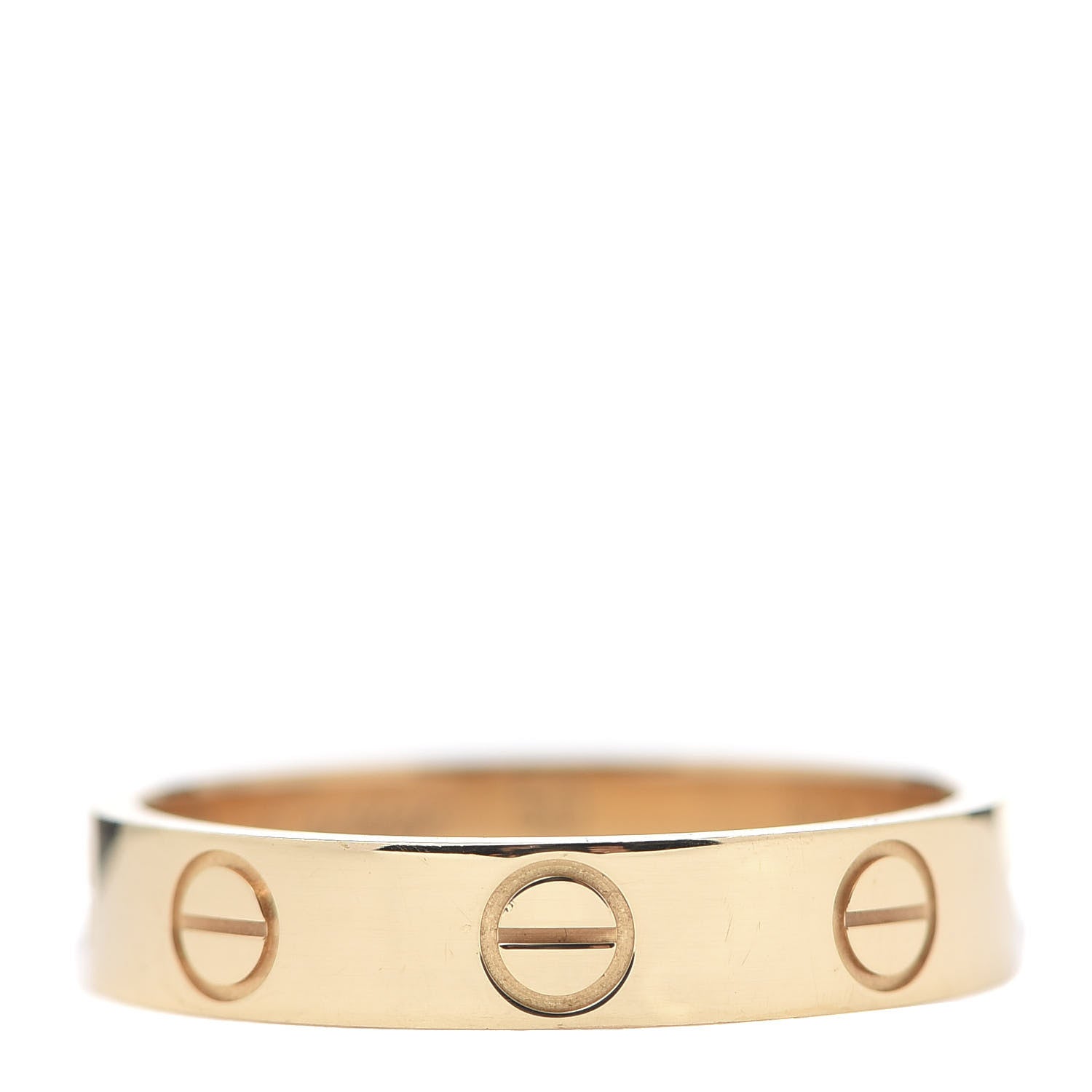 Cartier 18K Yellow Gold 3.5mm LOVE Wedding Band Ring 50 5.25 1 of 5