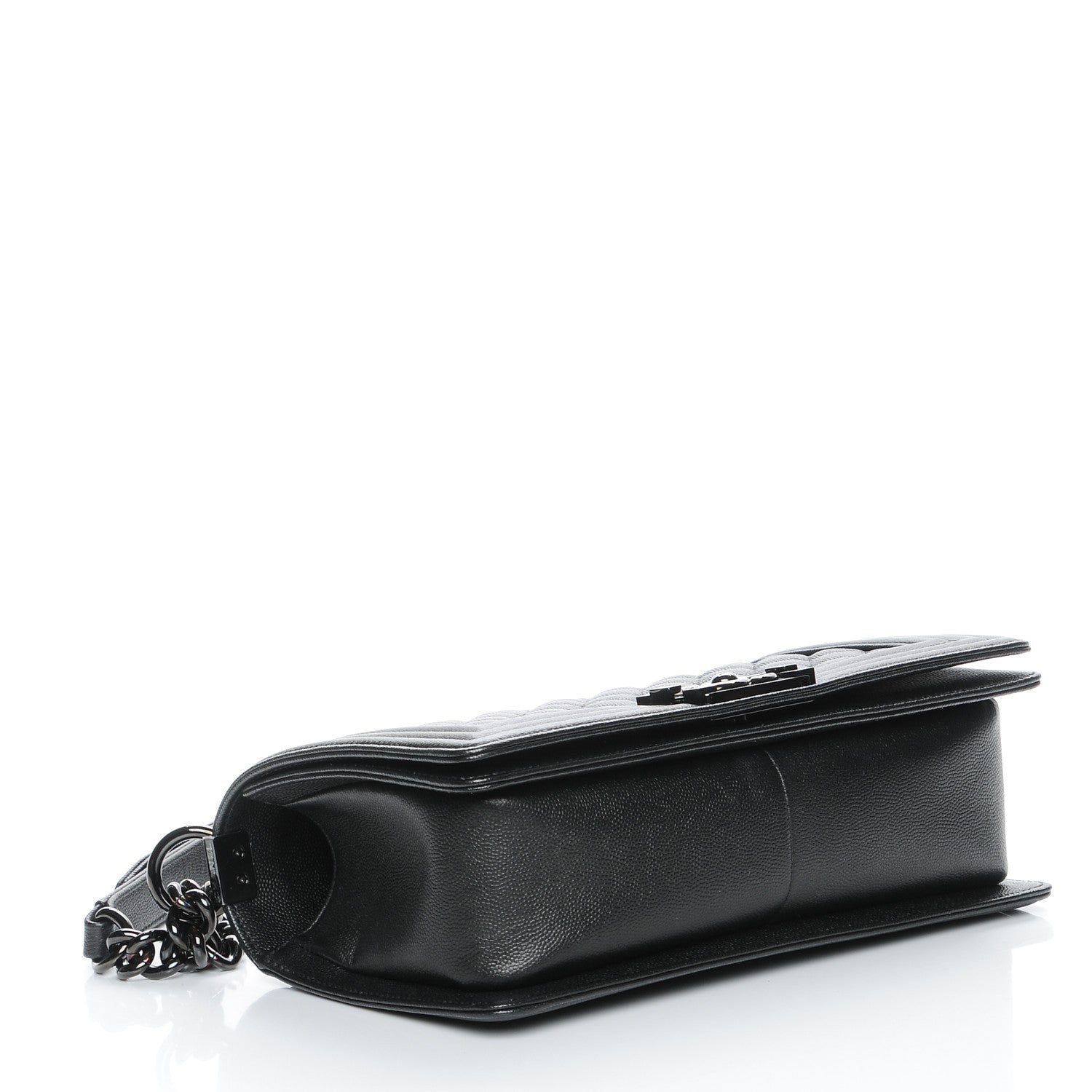 Chanel Caviar Quilted Medium Boy Flap So Black 4 of 8