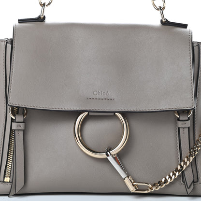 Chloe Calfskin Small Faye Day Shoulder Bag Motty Grey 8 of 13