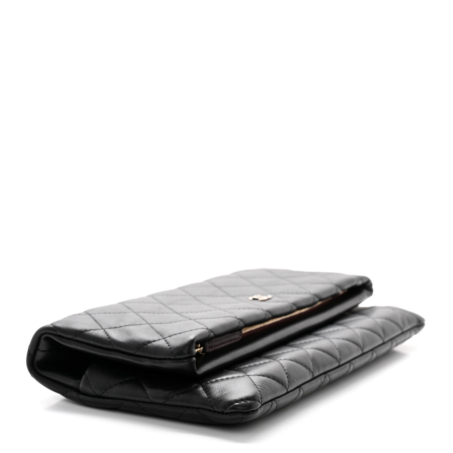 Chanel Lambskin Quilted CC Beauty Clutch Black 8 of 22