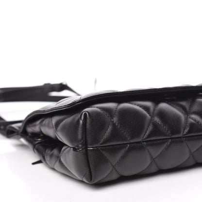 Balenciaga Nappa Calfskin Matelasse Medium B Logo Bag Black 9 of 12