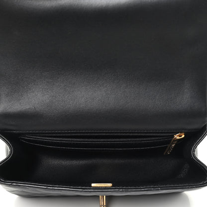Chanel Lambskin Quilted Mini Top Handle Rectangular Flap Black 3 of 3