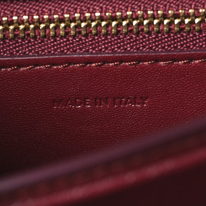 Celine Box Calfskin Small Classic Box Flap Bag Burgundy 7 of 10