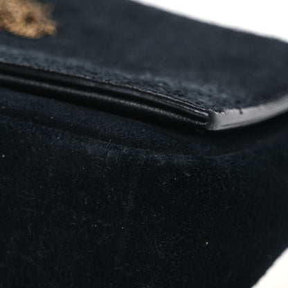 Saint Laurent Suede Monogram Tassel Kate 99 Baguette Bag Black 17 of 19