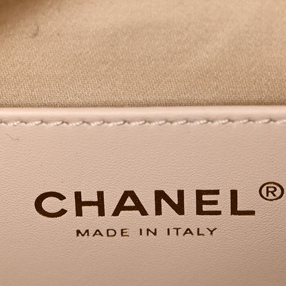 Chanel Caviar Quilted Small Chanel 25 Handbag White 6 of 10