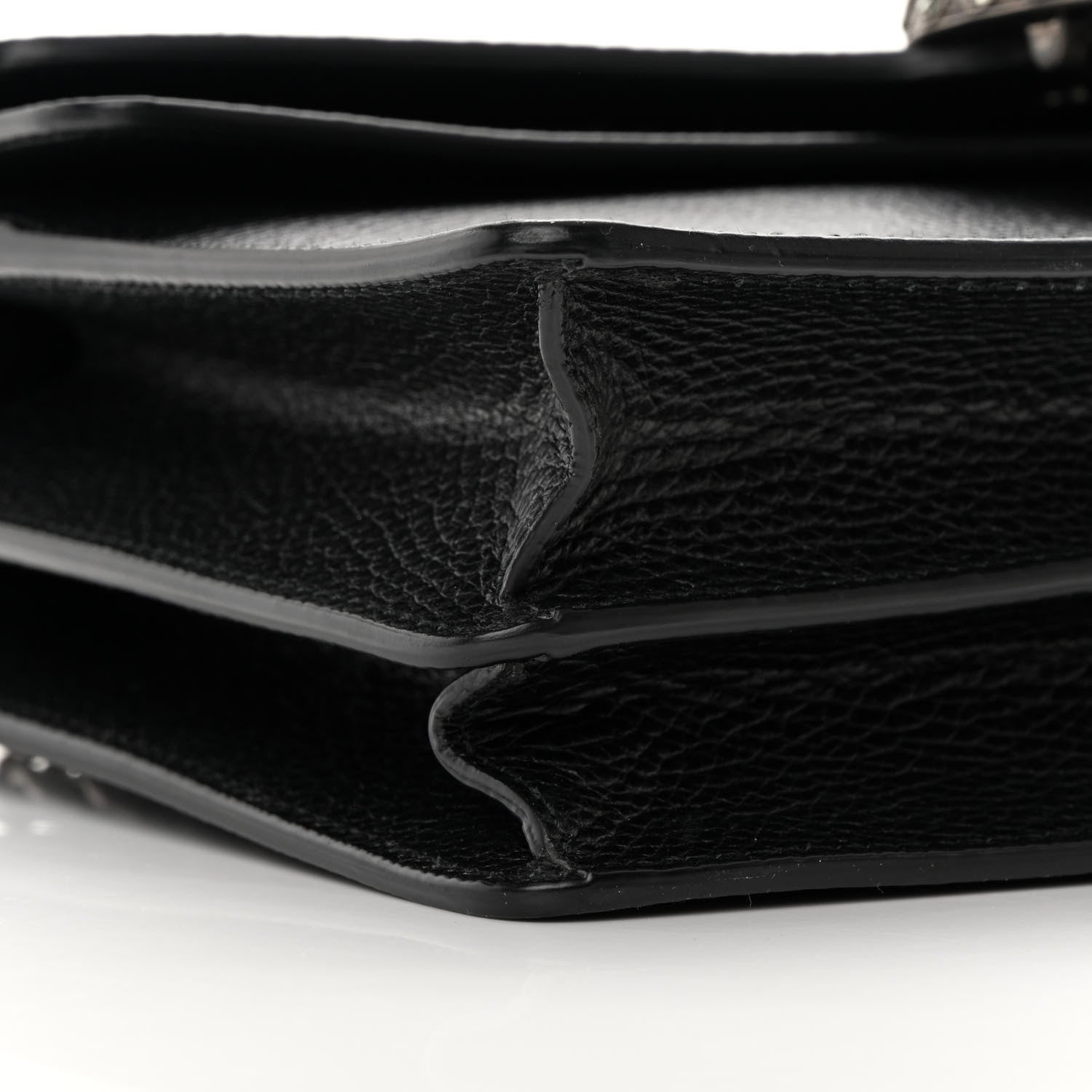 Gucci Pebbled Calfskin Small Dionysus Shoulder Bag Black 9 of 16