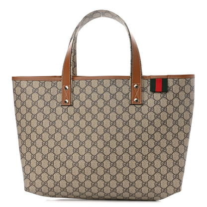 Gucci GG Plus Monogram Medium Signature Web Loop Tote Brown 1 of 10