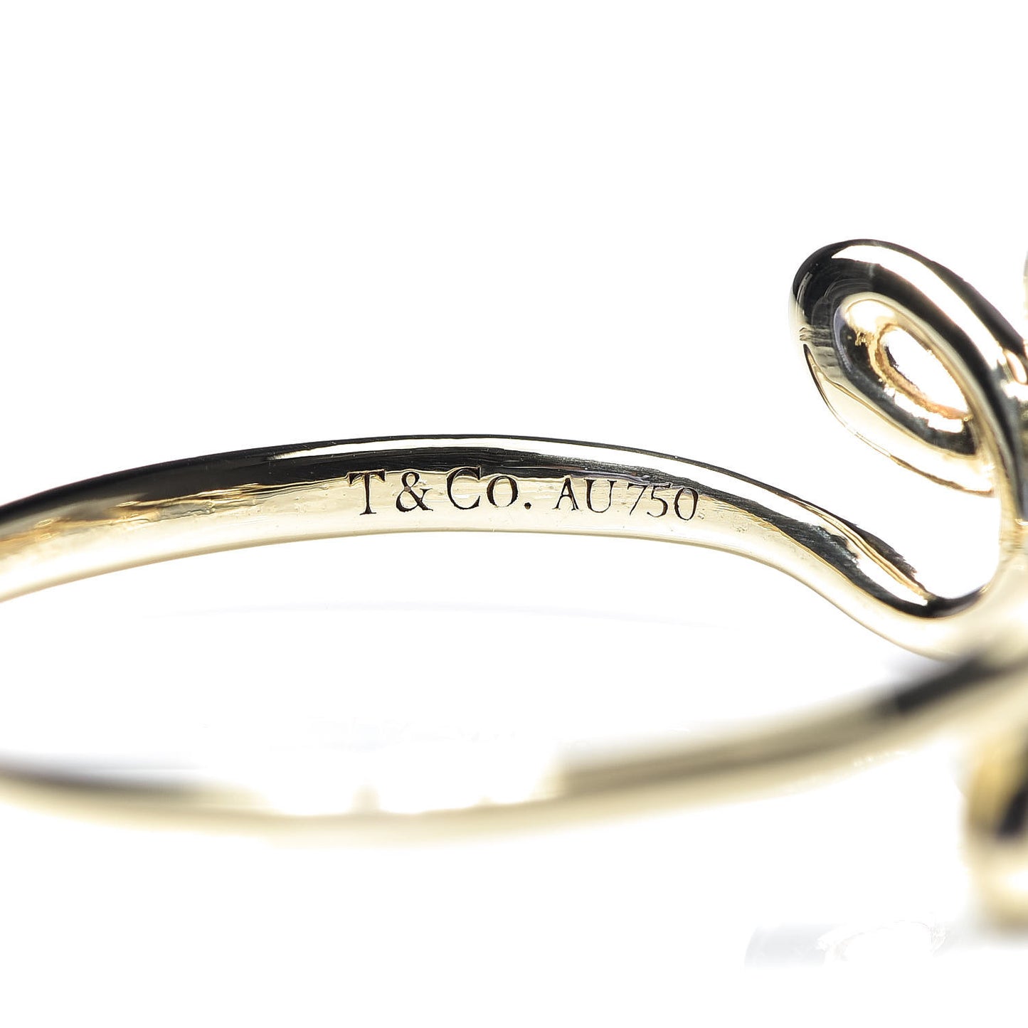 18K Yellow Gold Paloma's Graffiti Love Ring 57 8