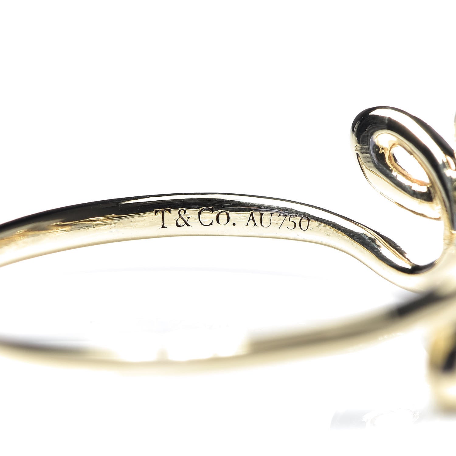 Tiffany 18K Yellow Gold Paloma's Graffiti Love Ring 57 8 6 of 6