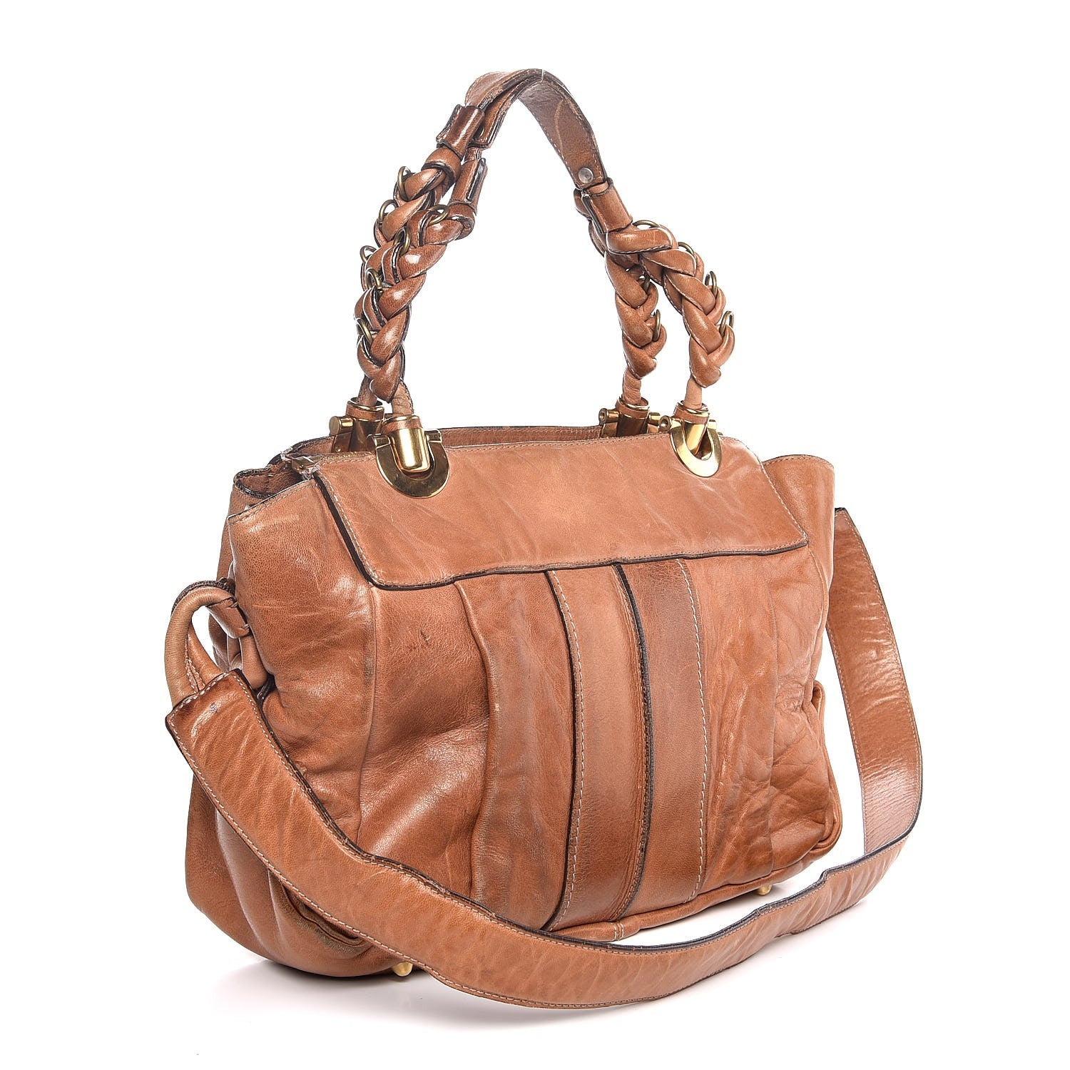 Chloe Lambskin Medium Heloise Satchel Gazelle 3 of 24