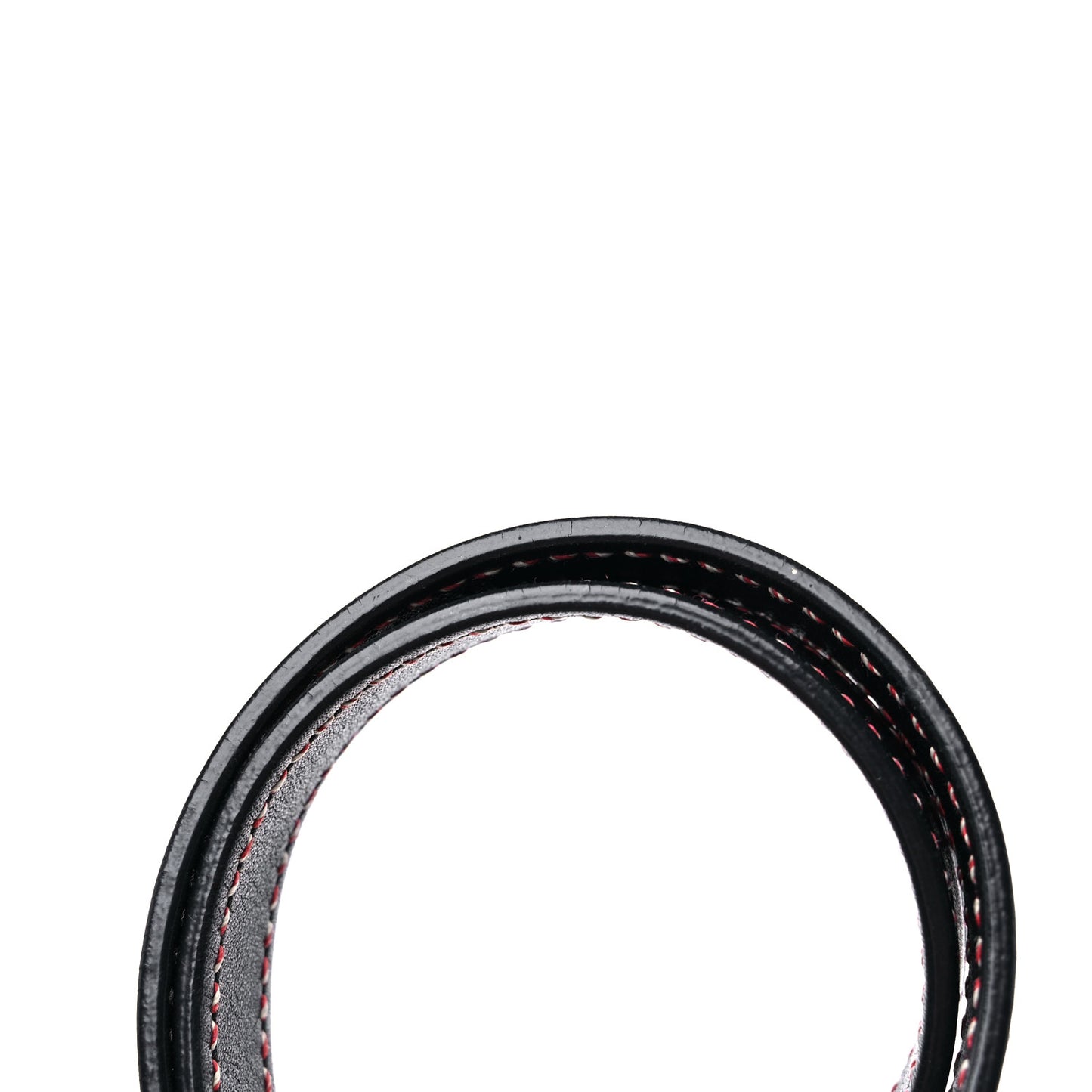 Shiny Smooth Calfskin Stitched Nano Luggage Black Multicolor