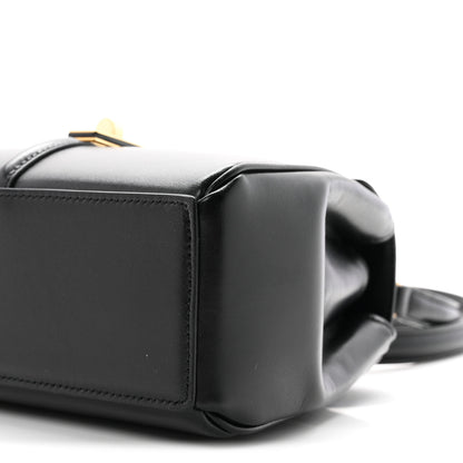Celine Satinated Calfskin Mini 16 Top Handle Bag Black 12 of 13