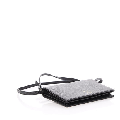 Gucci Dollar Calfskin Mini Swing Wallet Bag Black 4 of 8