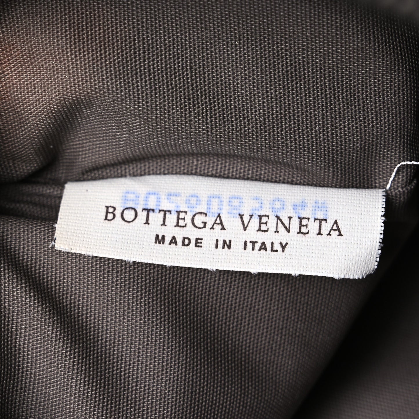 Metallic Nappa Intrecciato Zip Pouch Bronze