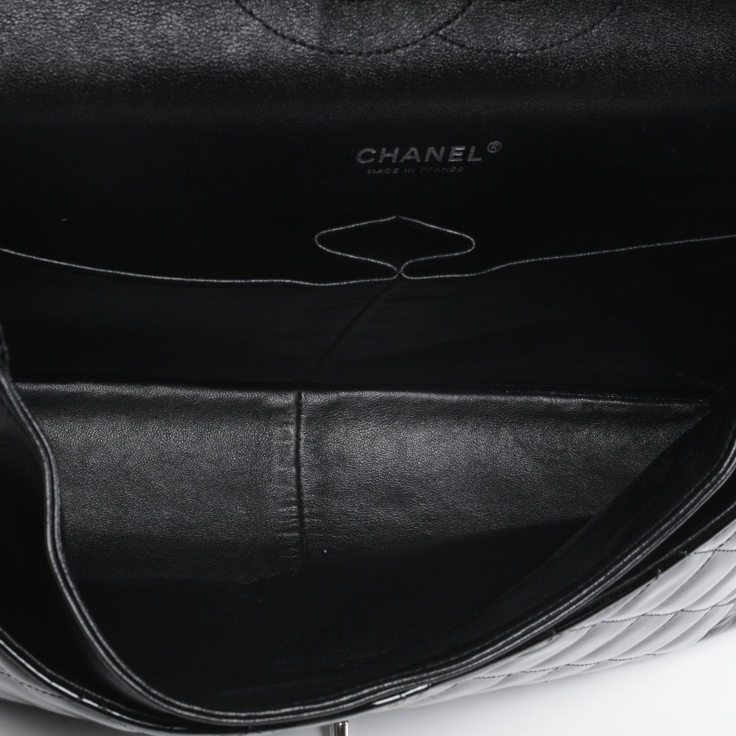 Chanel Patent Quilted Maxi Double Flap Black 5 of 7