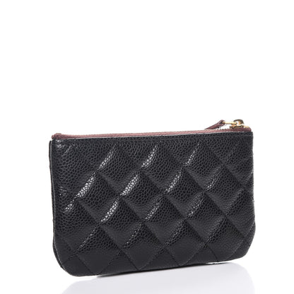 Chanel Caviar Quilted Small Cosmetic Case Black 3 of 7
