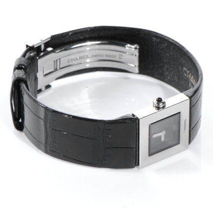 Chanel Stainless Steel Calfskin 19mm Quilted Matelasse Quartz Watch Black 3 of 7