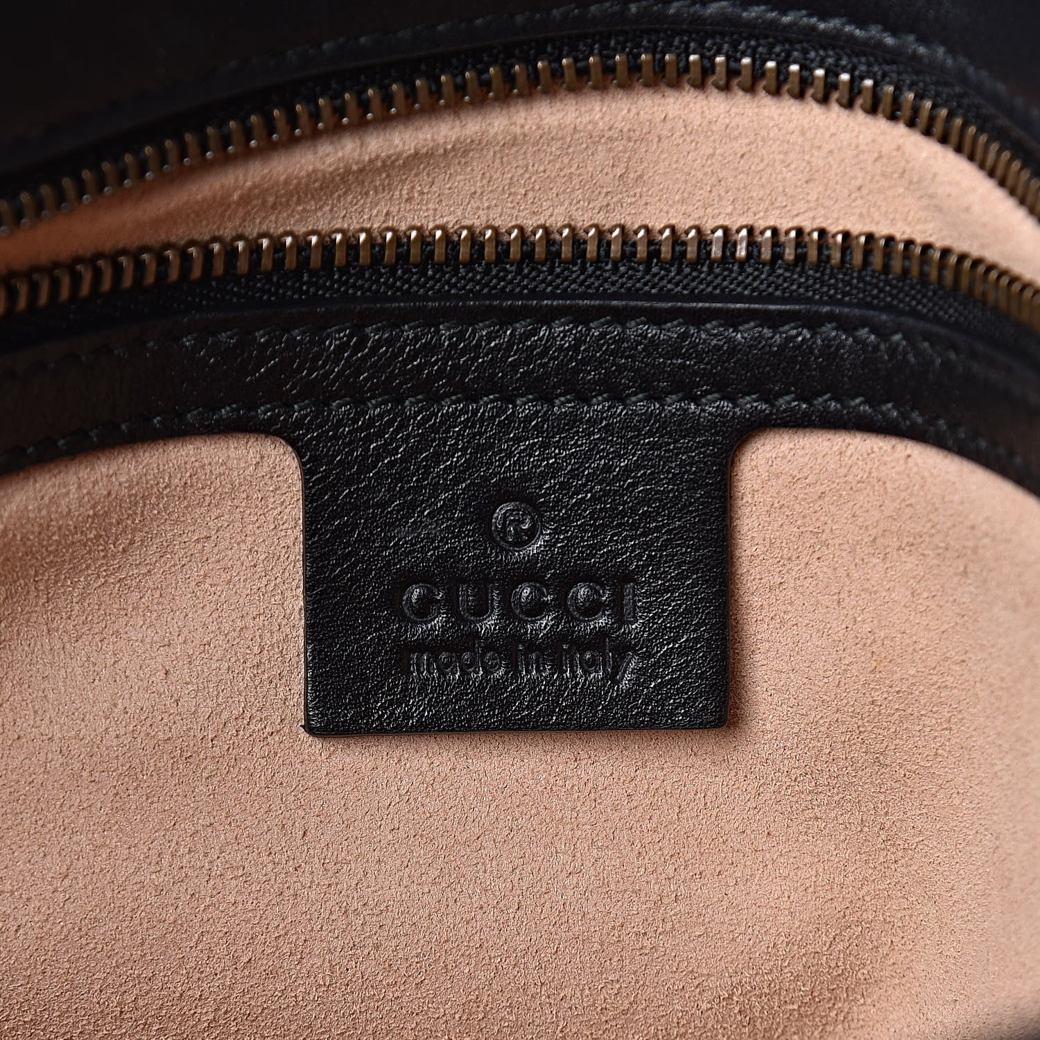 Gucci Calfskin Matelasse Studded Medium GG Marmont Shoulder Bag Black 6 of 12