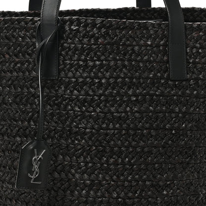 Saint Laurent Raffia Medium Panier Bag Black 7 of 9