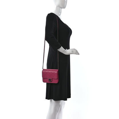 Chanel Lambskin Quilted Mini Crossing Times Flap Pink 2 of 16