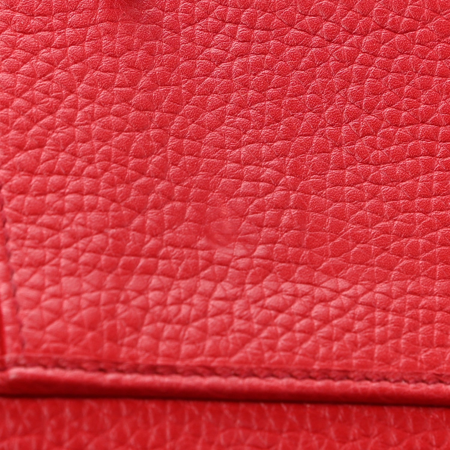 Gucci Pebbled Calfskin Medium Soho Zip Around Wallet Red 7 of 7