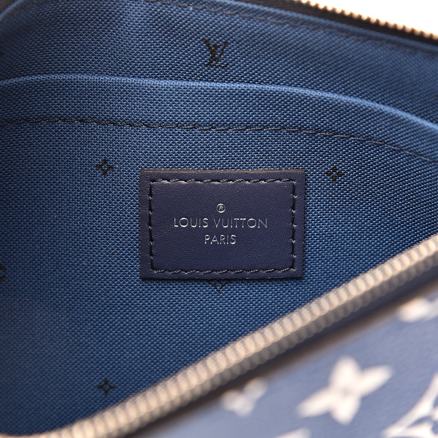 Louis Vuitton Monogram Escale Neverfull MM GM Pochette Blue 6 of 8