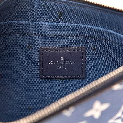 Louis Vuitton Monogram Escale Neverfull MM GM Pochette Blue 6 of 8