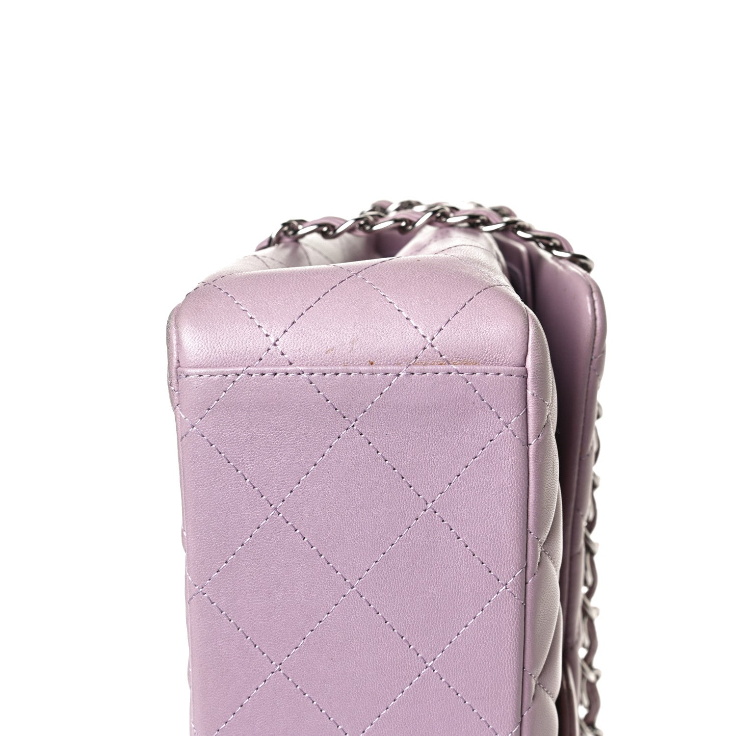 Chanel Lambskin Quilted Maxi Double Flap Purple 16 of 16