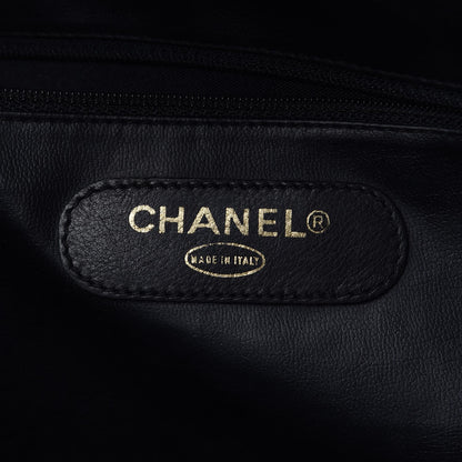 Chanel Calfskin Stitched XL Weekender Black 7 of 8