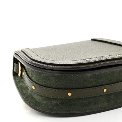 Chloe Calfskin Suede Small Nile Bracelet Bag Forest Green 9 of 11