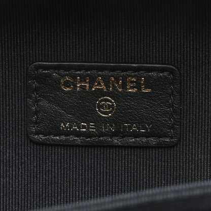 Chanel Patent Quilted Mini Pick Me Up Vanity Case Black 6 of 10