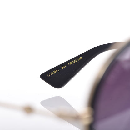 Gucci Round Frame Sunglasses GG0061S Black 5 of 9