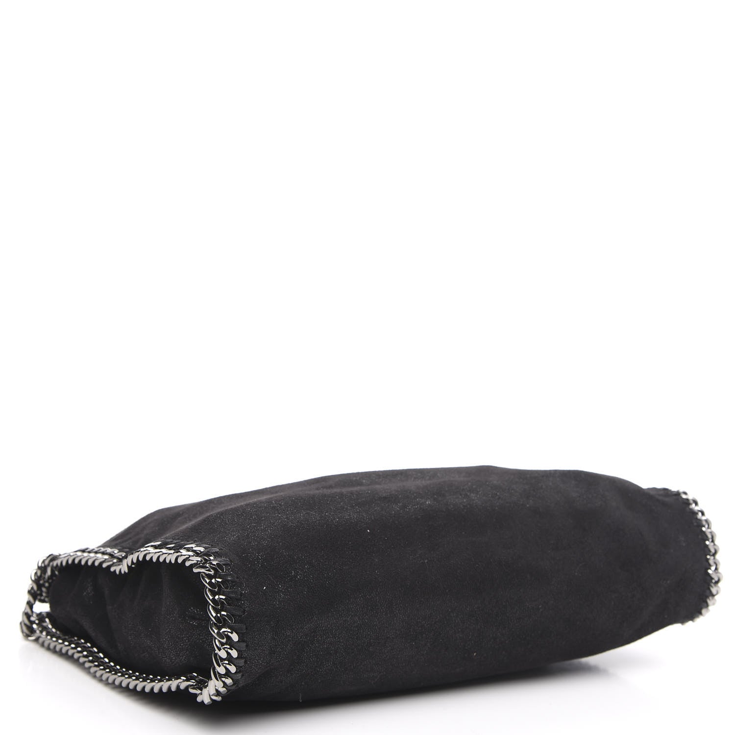 Stella McCartney Shaggy Deer Mini Falabella Fold Over Tote Black 4 of 9